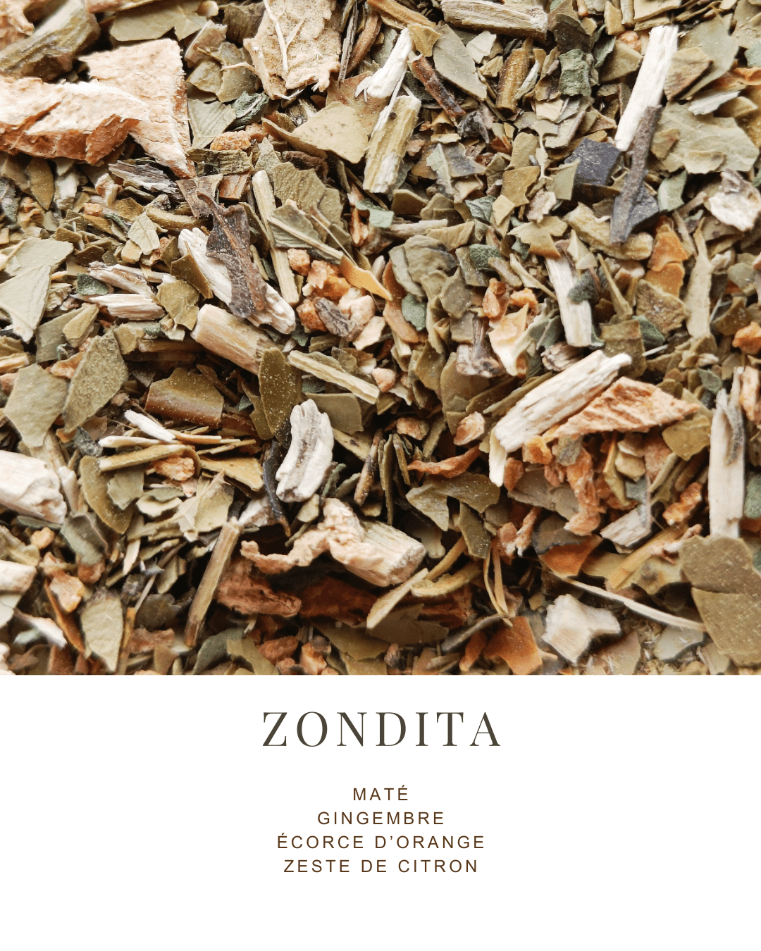 MATÉ | GINGEMBRE, ÉCORCE D'ORANGE, ZESTE DE CITRON - La Chinita